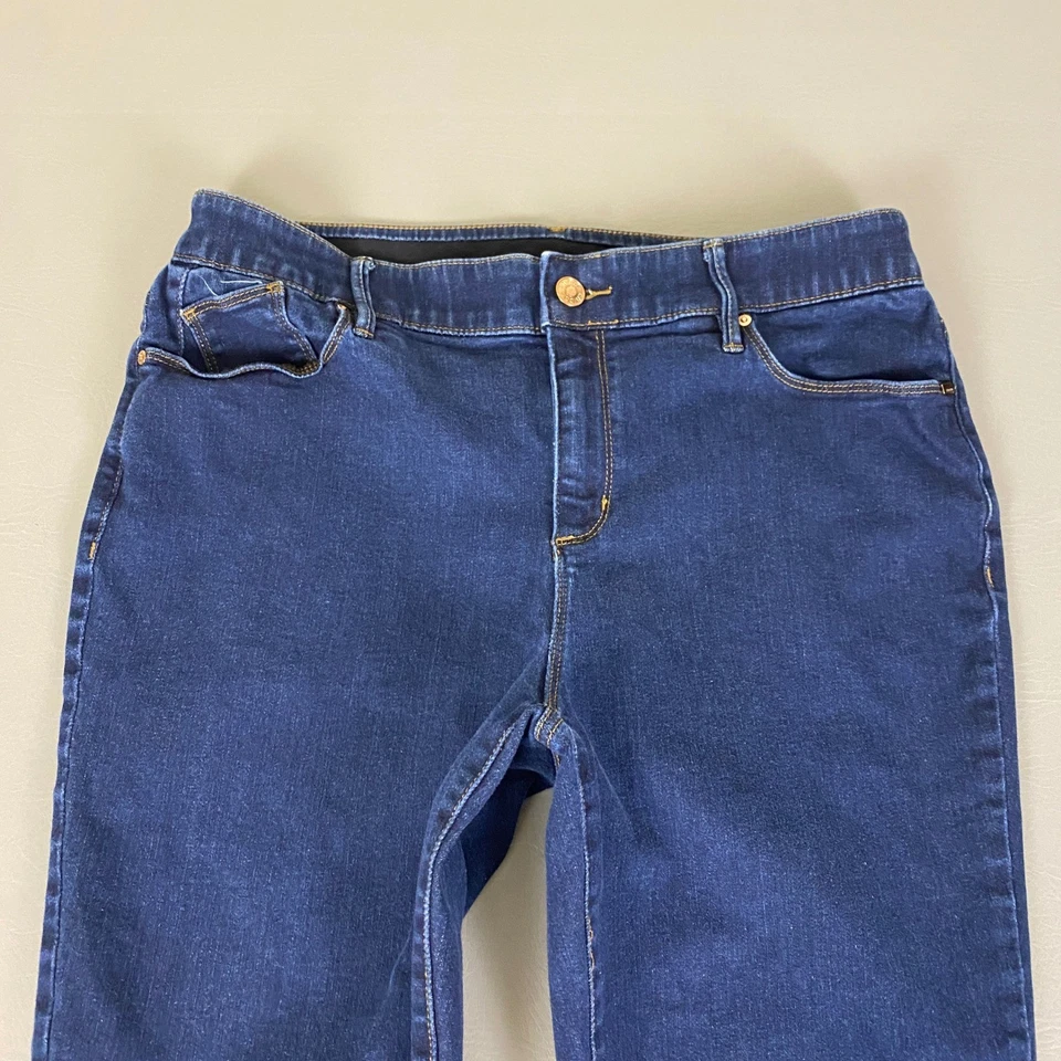 Pantalones de mezclilla Chicos para mujer talla 2R azul pequeño pierna ajustada cómodos elásticos Foto 2 de 4