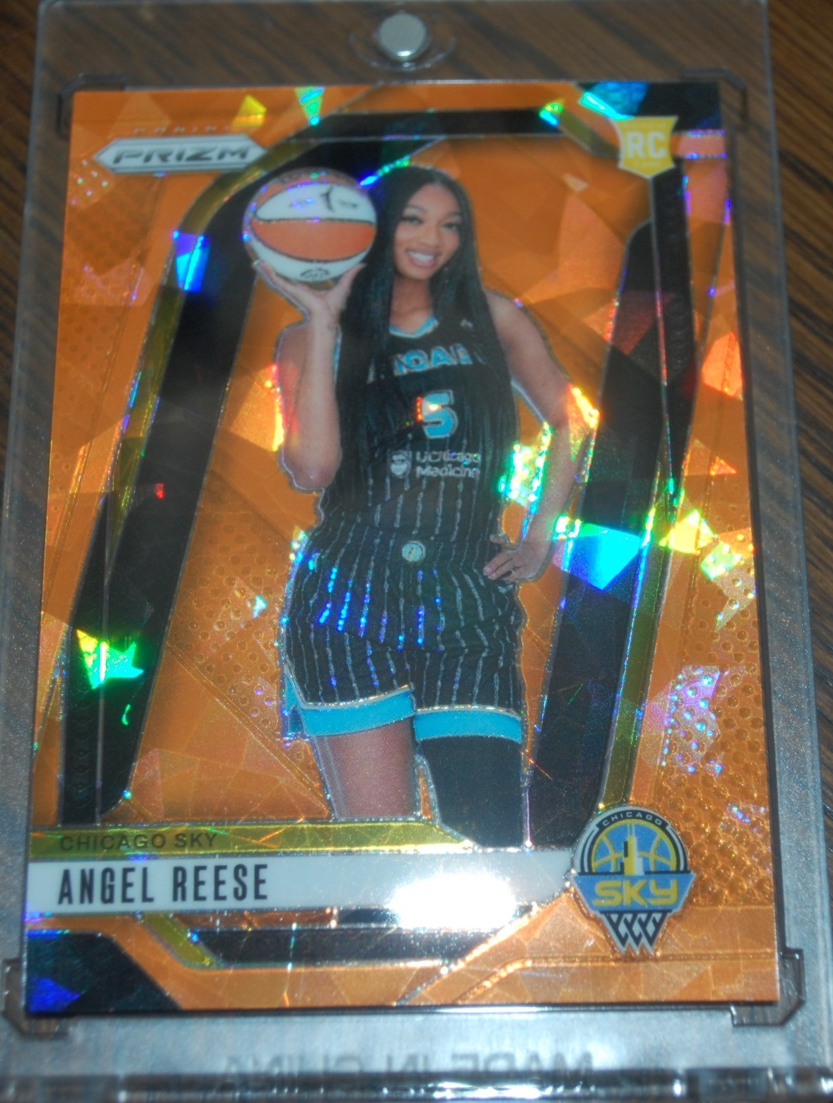 2024 Prizm WNBA Angel Reese Orange Cracked Ice rookie rc #147 HOT $$$