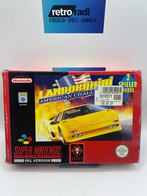 Lamborghini American Challenge SNES Super Nintendo - OVP Anleitung