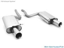  Edelstahl Duplex Sportauspuff Audi S4 Cabrio B6 B7 je 90mm rund doppelwandig