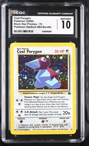 Cool Porygon graded CGC 10 for sale on eBay