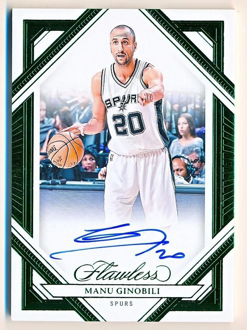 Panini Manu Ginobili Basketball Autographed Sports Trading Cards