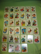 Vintage ED-U-CARDS Flip Movie CIRCUS  ANIMALS Lot 34 Mini Cards Old Maid Game