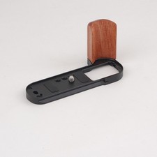 Wooden Handle L-Shape Micro Camera Grip w/Quick Release Plate for FUJIFILM XT50