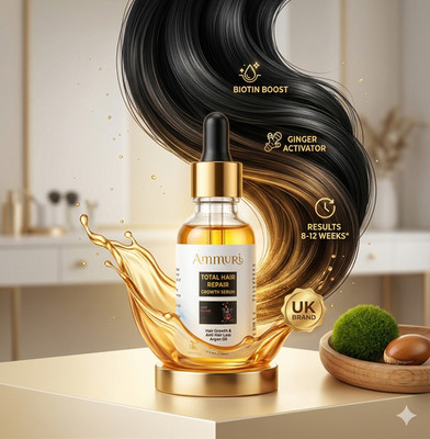 Ammuri Biotin Haarwuchs-Öl Serum Maximalstärke Gegen Haarausfall bei Ausdünnung