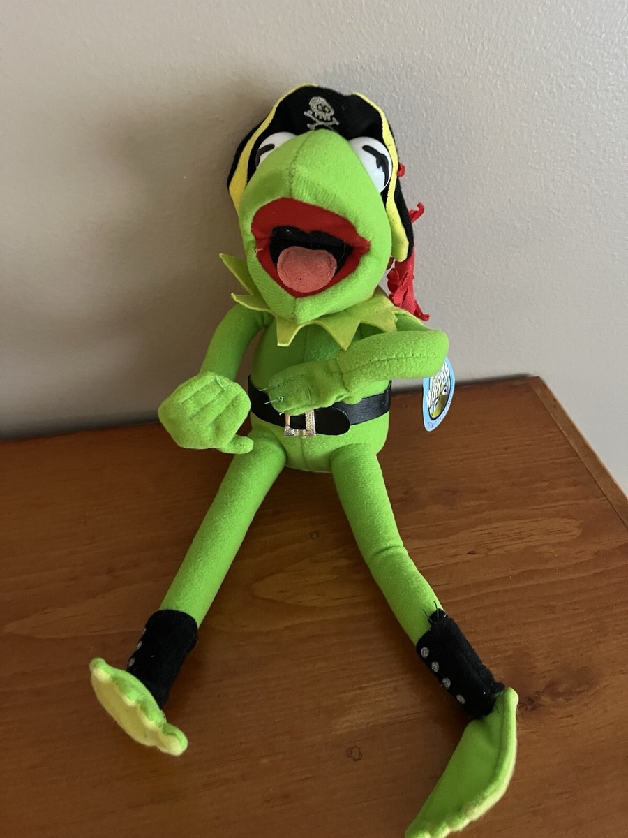 Jim Hensen The Muppets 11” Kermit The Frog Pirate Plush Nwt | eBay