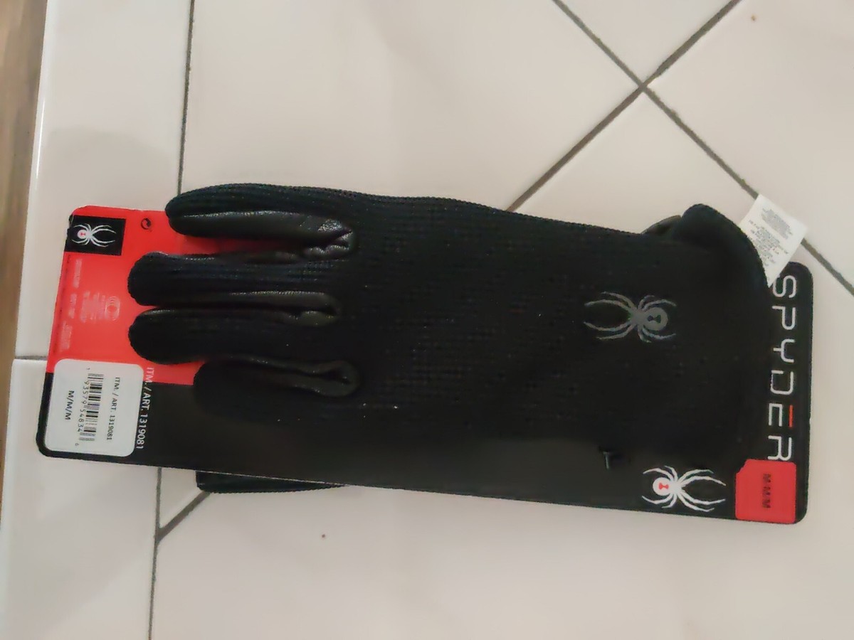 小物 Spyder Gloves Black M Amazon.com: Spyder Leather Palm