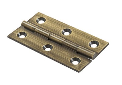 2 5 Brass Cabinet Butt Hinge 64x35mm Antique Brass Pair Screws Ftd800dab Ebay