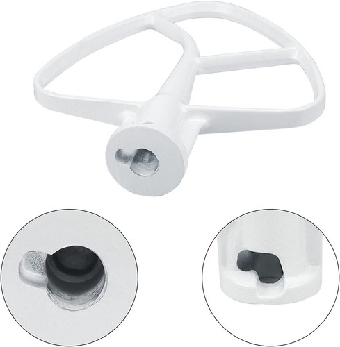 K45B 9708470 W10672617 Coated Flat Beater For KitchenAid Mixer KSM45 KSM75 KSM90 - Picture 3 of 3
