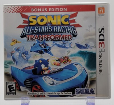 Sonic & All-Stars Racing Transformed - Bonus Edition (Nintendo 3DS, 2013) CIB
