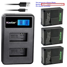 Kastar Battery Dual Charger for Gopro3 AHDBT-302 GoPro HD HERO3+ Silver Edition