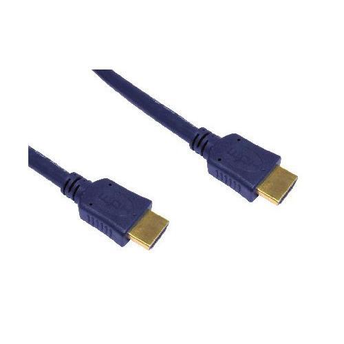Cavo Di Collegamento Hdmi 4K 3D Con Ethernet Connettori Placcati Oro Mt P 12409