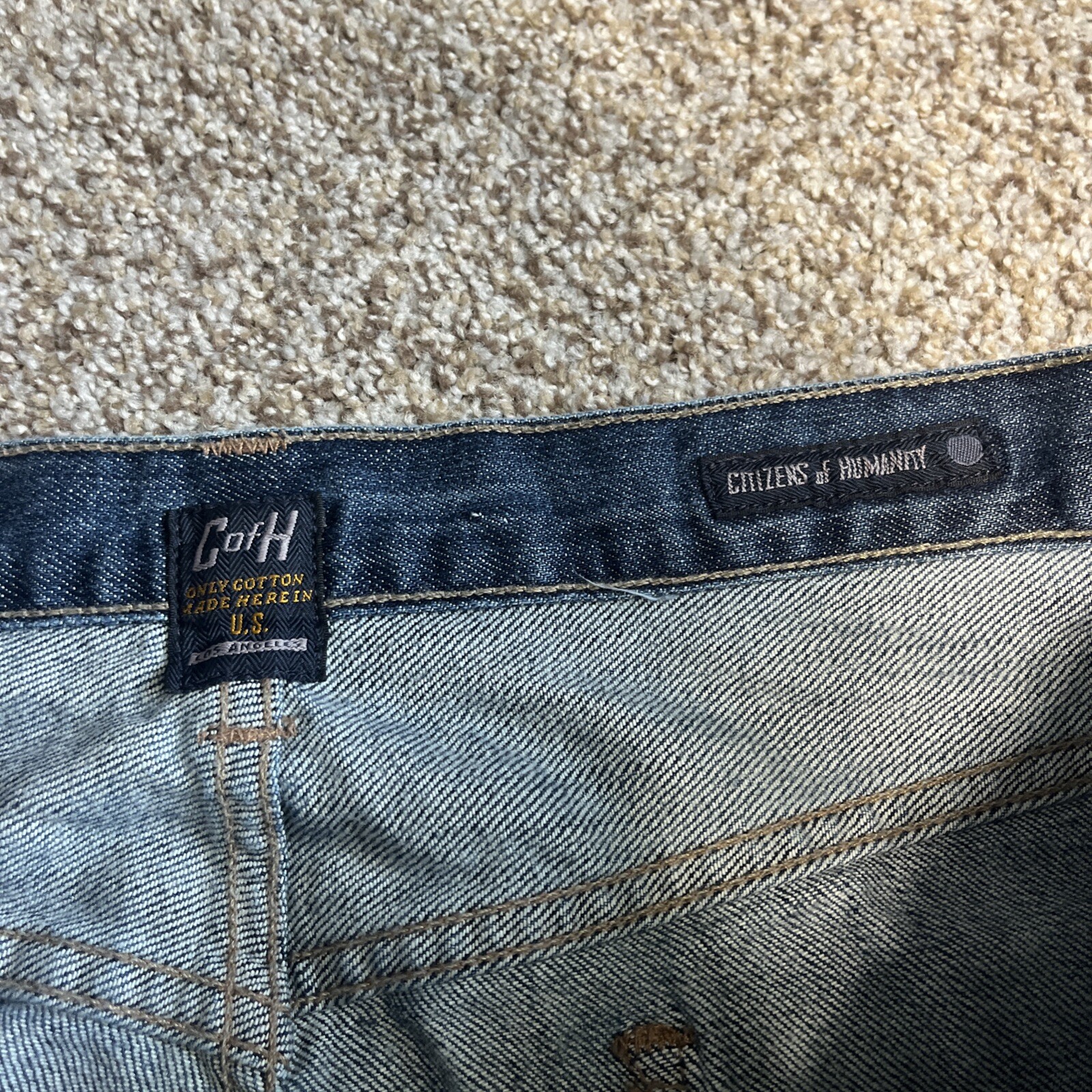 C of H Jeans Mens 40 Perfect Straight Leg Medium Wash Denim 40x33 - View 5