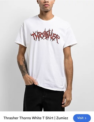 Thrasher Thorns White Mens T Shirt