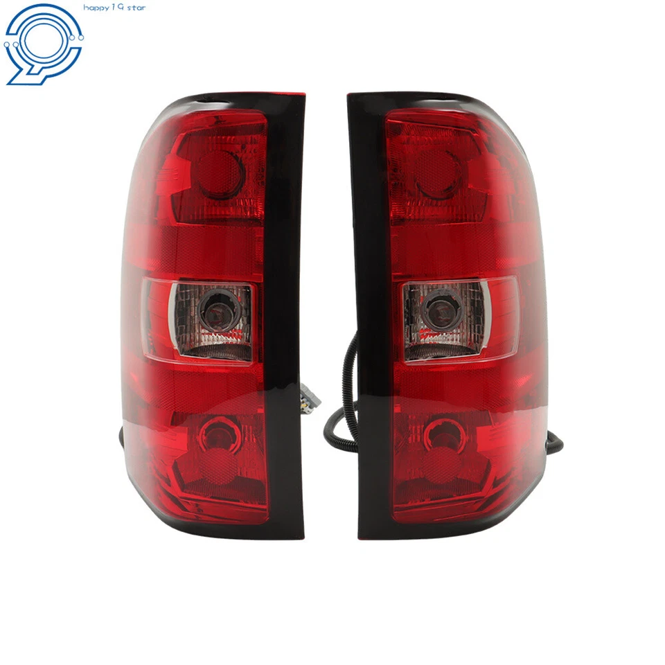 Pair Tail Lights For Chevy Silverado 1500 2500 HD 2007-2013 Rear Brake Lamps L+R Foto 4 de 4