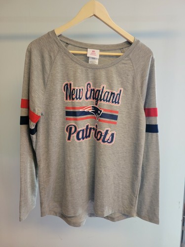 Grau New England Patriots Langarm T-Shirt Teens Größe Large (11/13) Neu ohne Etikett - Bild 7 von 7