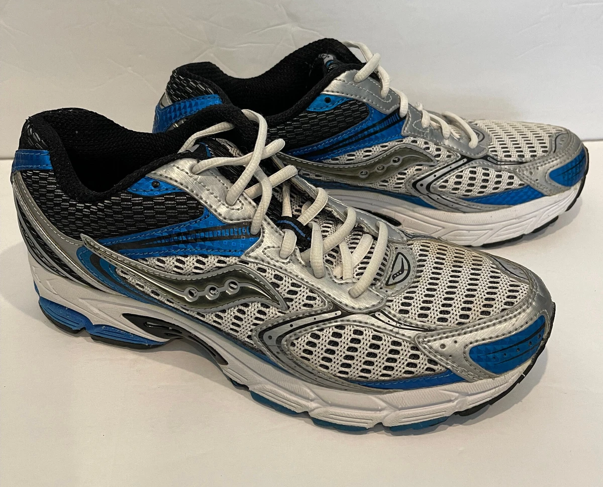 Saucony Jazz 13 Men s Running Shoes Size 9.5 White Blue Grey Sneakers 20056 1