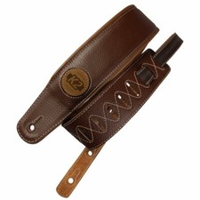 K2 3" Brazilian Garment Leather Guitar strap, Brown K2CLA09