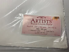 Winsor Newton Watercolor Paper 30 x 22” 140lb/300gsm 2 TWO SHEETS