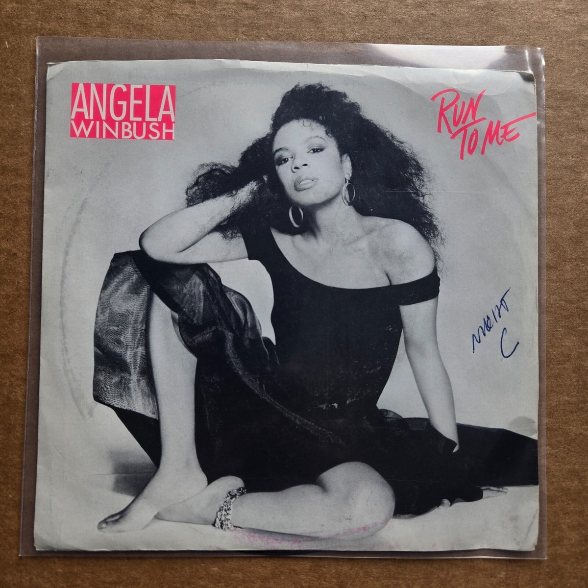 ANGELA WINBUSH Run To Me DJ PROMO R&B SOUL 45 7