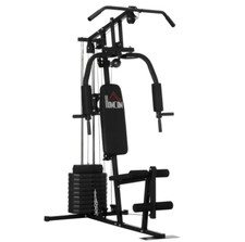 HOMCOM Multifunction Home Gym Machine 45kg Weights Complete Full Body Workout