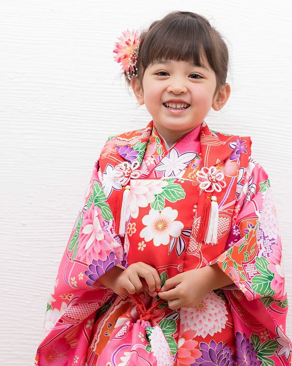 Full Kimono set Ceremony Girls Dress New Years Celebrate