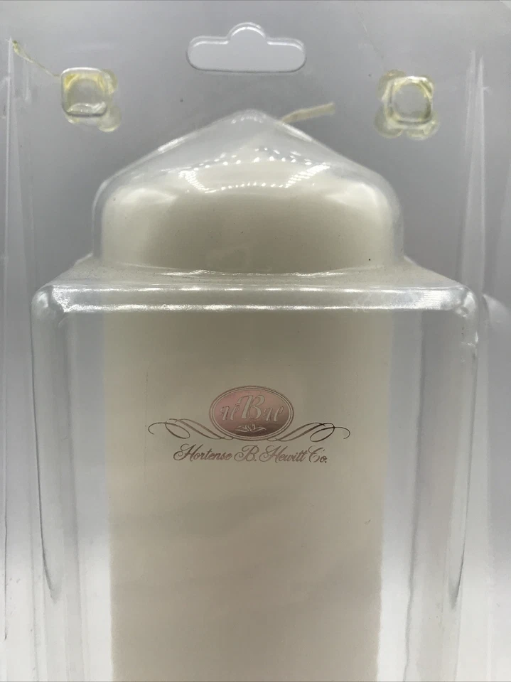 Hortense B. Hewitt Vela Unidad Blanca Accesorios Boda 9.5" Pilar Sólido Nuevo Foto 4 de 4