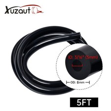 Silicone Vacuum Tubing Hose Line 5mm 316 Inch 5ft 130psi Max Pressure Black