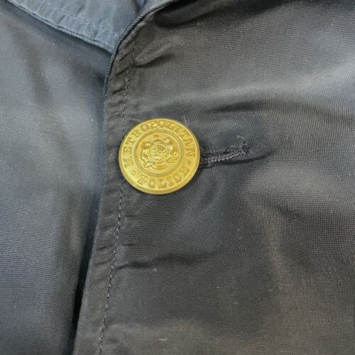 Vintage 60’s 70’s Nylon Full Zip Metropolitan Police Jacket Size 38 Blue Officer - Picture 7 of 11
