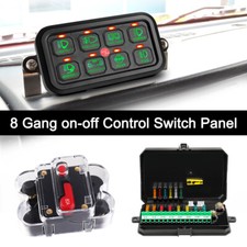 8 Gang Switch Panel Electronic Relay System Fuse Relay Box Marine Boat ATVs UTVs