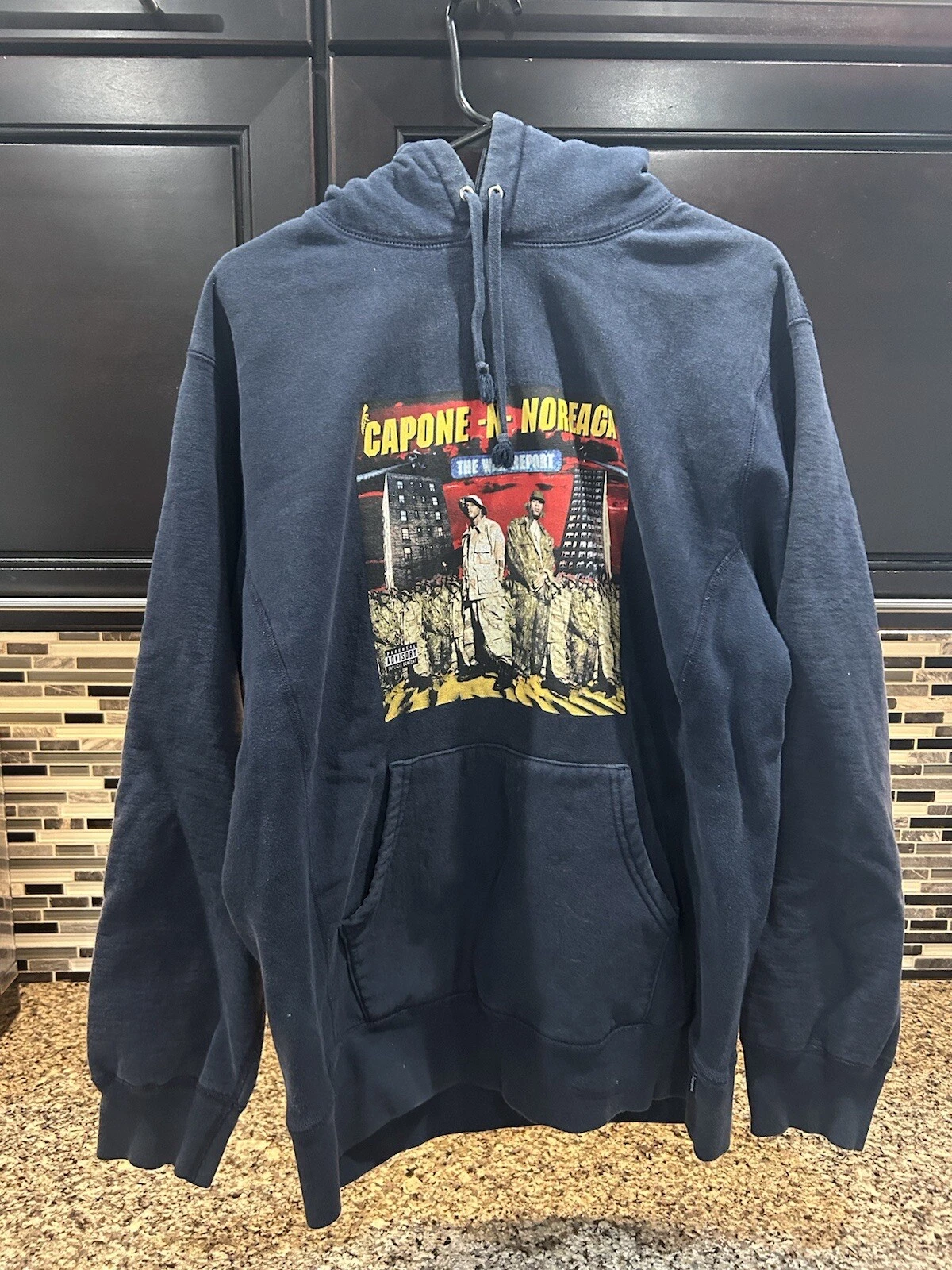 Sweat à capuche Supreme « Capone N Noriega » taille L voir photos