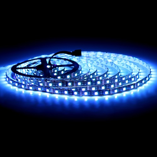 5M RGB LED Strip Light for Room Indoor Tape Ribbon Light with Black PCB 300 LEDs - Picture 5 of 7