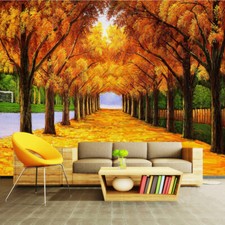 1x 3D Forest Wall Mural Landscape Wallpaper Art wall Paint Removable Sticker