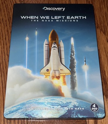 Discovery: When We Left Earth The Nasa Missions 4-Discs DVD USA Steelbook & Book