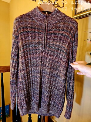 Kiton Napoli Men/Women Extra Thick Cashmere 1/4 Zip Sweater Handmade Italy$9,750