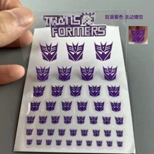 For Autobots Decepticons Sticker Decal Logo Sign Symbol Transform Toys Paster