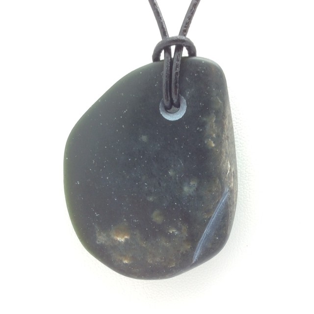 Wyoming Jade Pebble Pendant Olive Green Nephrite Gem Stone Necklace WY Slick 69 eBay