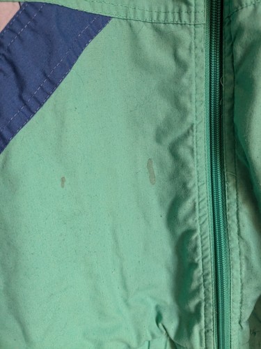 Vintage 90's Shell Suit Windbreaker Jacket Green Grey With Abstract Print XL - 第 5/24 張圖片