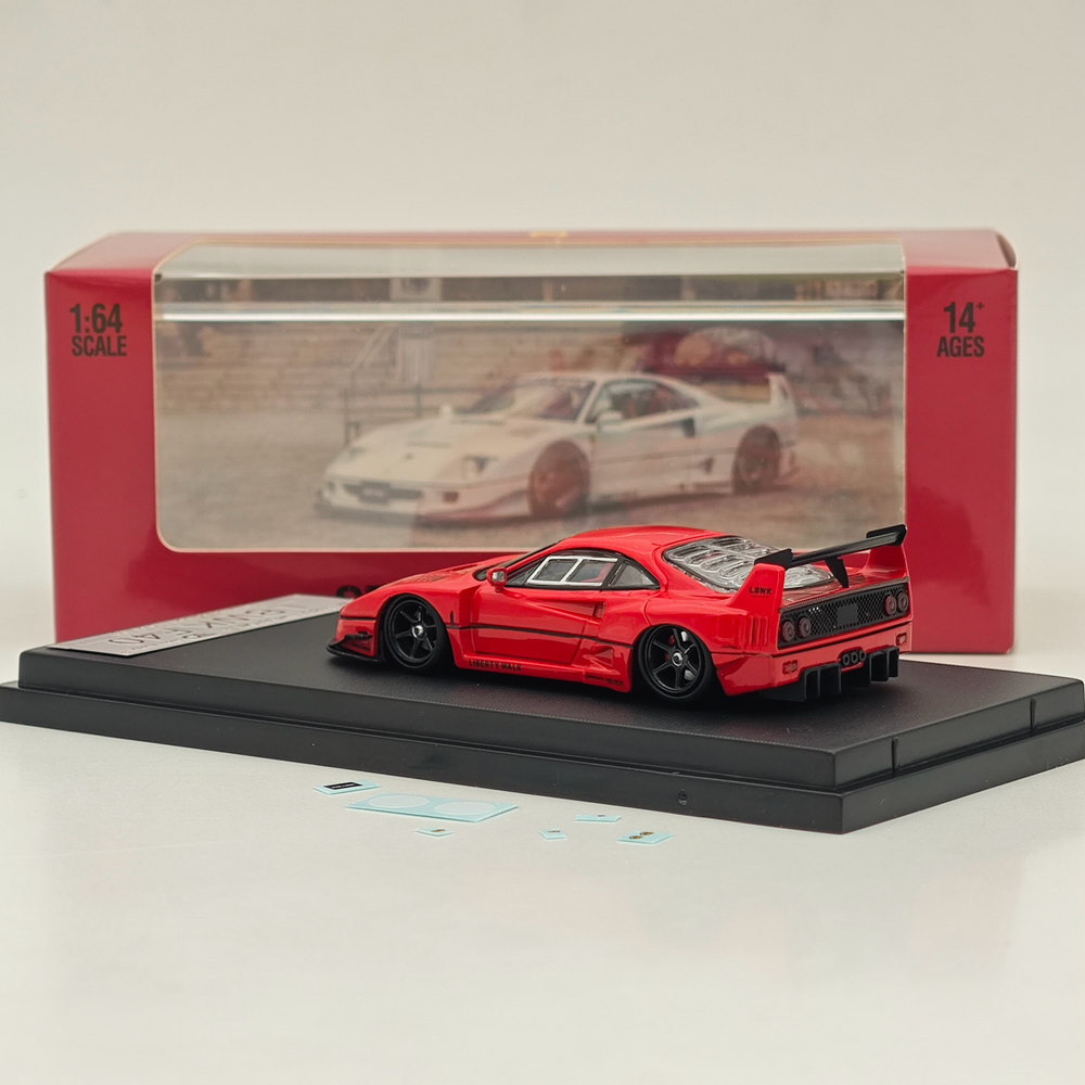 1/64 STREET WARRIOR SW LBWK F40 Red Diecast Models Car