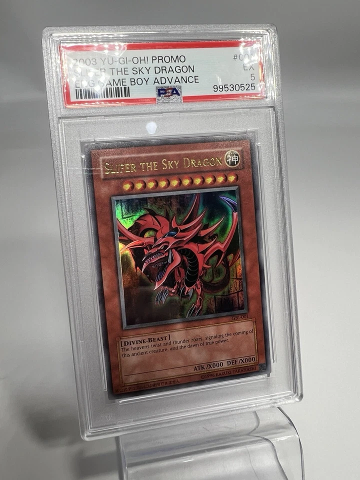 Yu-Gi-Oh! Slifer the Sky Dragon GBI-001 Game Boy Advance Ultra Rare  PSA 5 - Image 3 of 4
