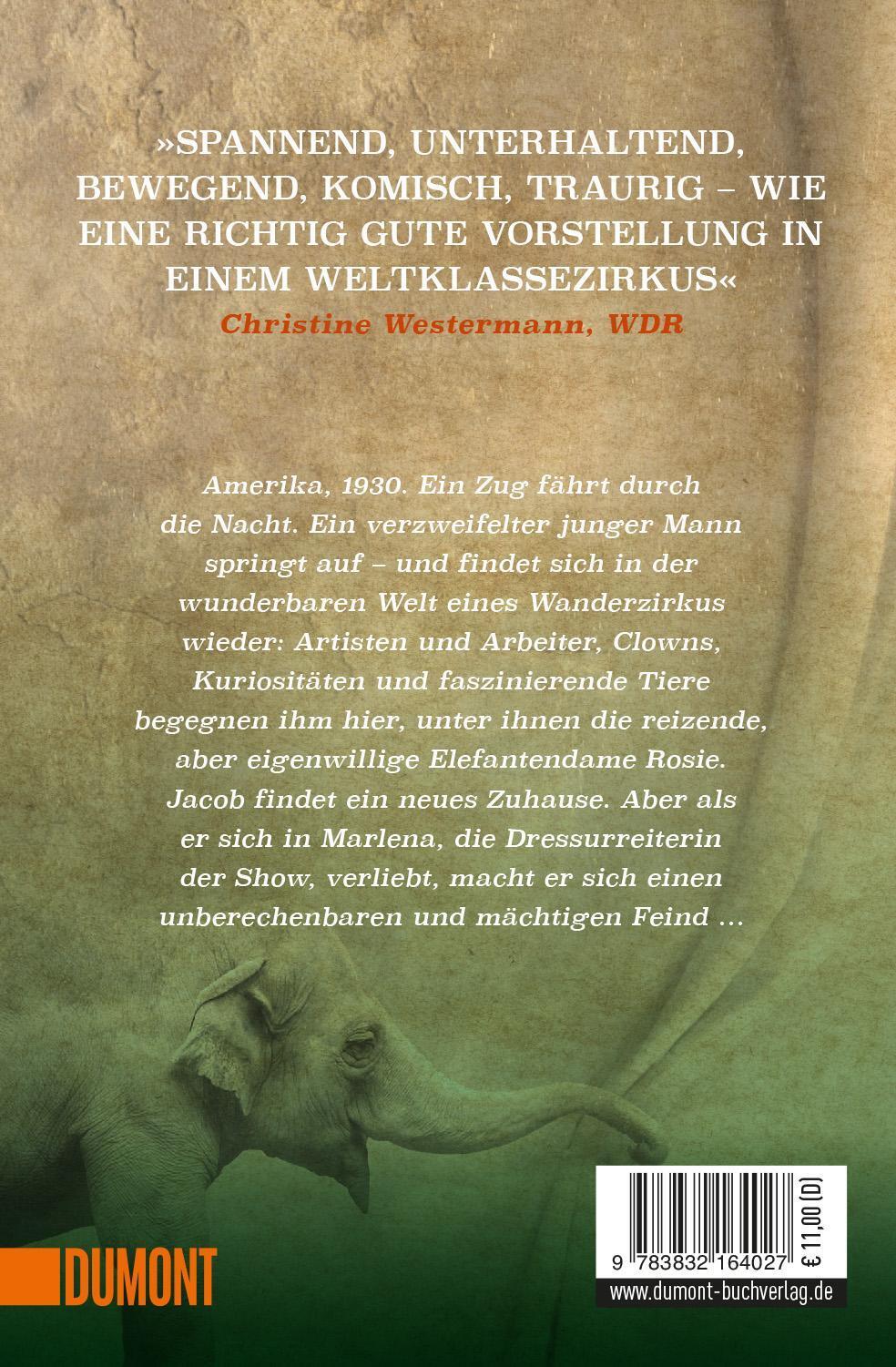 Thumbnail - Wasser Für Die Elefanten | Sara Gruen | Taschenbuch | Dumont