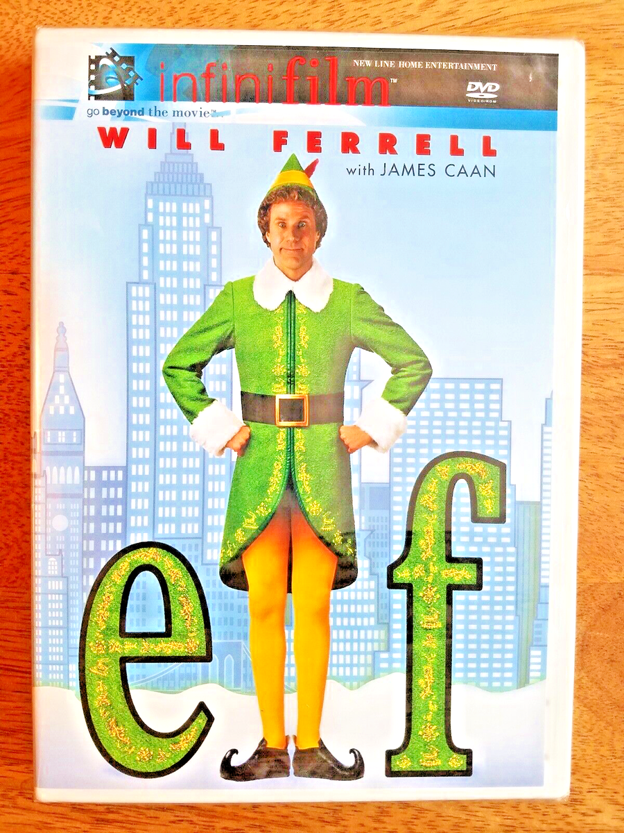 Elf DVD Will Ferrell James Caan 2004 Christmas Comedy Family Kids