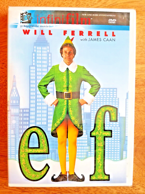 Elf DVD Will Ferrell James Caan 2004 Christmas Comedy Family Kids