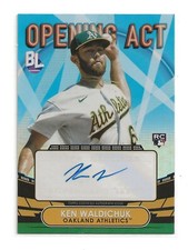 2023 Topps Big League Opening Act Ken Waldichuk Autograph Auto Athletics #OAA-KW
