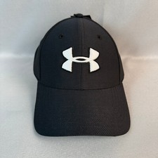 Under Armour Blitzing 3.0 Fitted Hat Mens M/L Black/White Cap New NWT