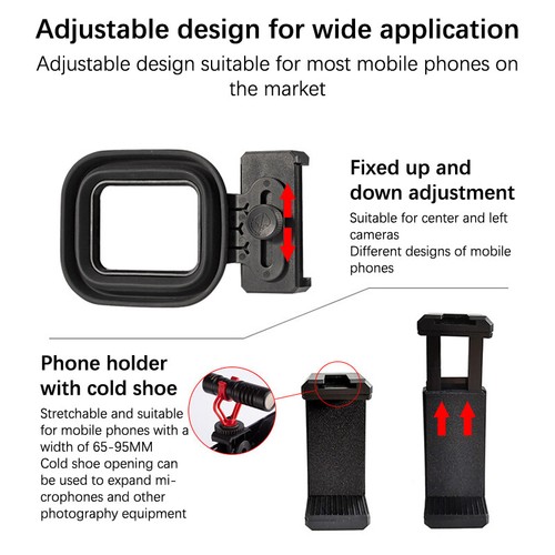 Universal Anti-Reflection Camera Lens Hood For IPhone For Samsung Android Phone - Zdjęcie 2 z 12