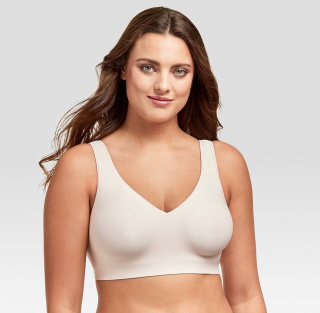Hanes Women's Full Coverage SmoothTec Band Unlined Wireless Bra G796