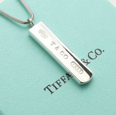 TIFFANY \u0026 Co. 1837 Bar Pendant Necklace 
