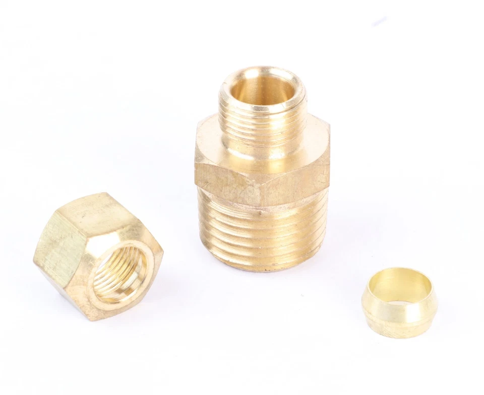 Brass Fairview Straight Tube Fitting, 3/8" Tube OD x 1/2" Male NPT - Image 4 of 4