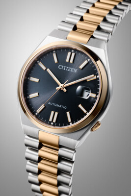 コマ・保証書有りCITIZEN TSUYOSAコレクション NJ0154-80H CITIZEN TSUYOSA Collection NJ0154-80H Black Mechanical Men's Watch